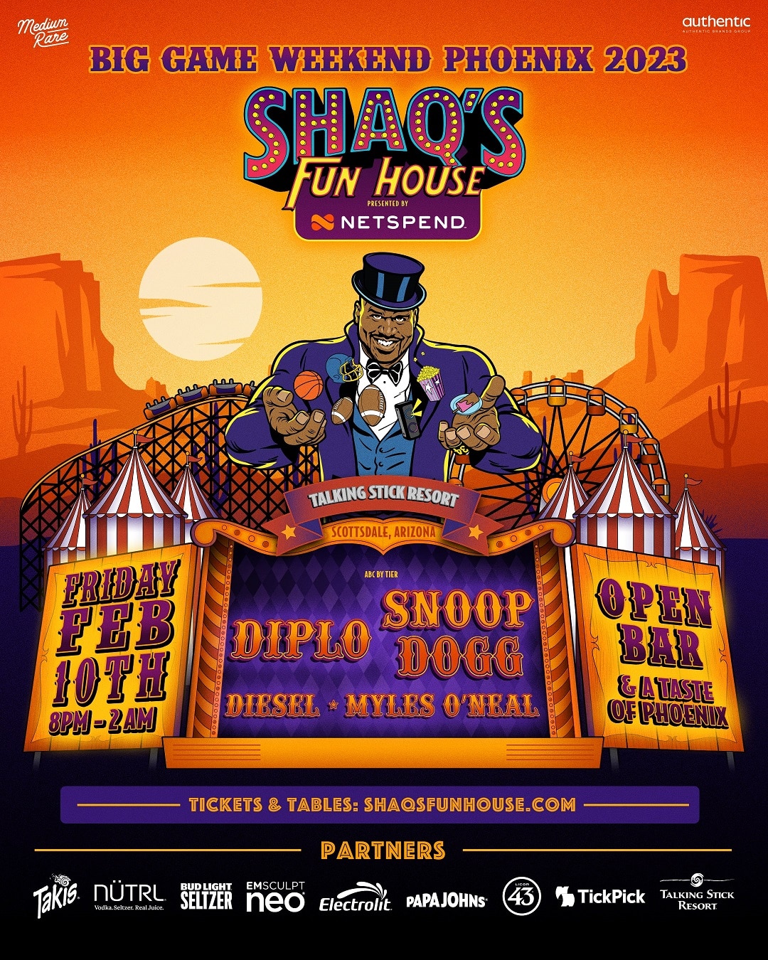 Shaqs Fun House Super Bowl Party Tickets